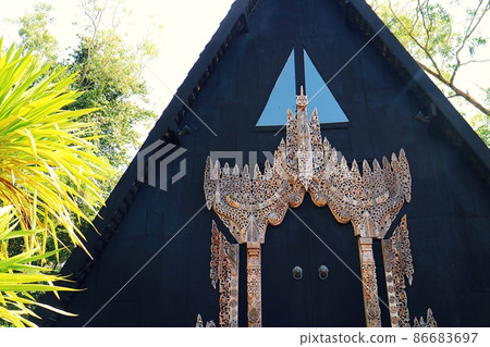 Famous attractions in Chiang Mai, Thailand BAAN SI DUM Black House Black Temple Black Architecture Art 86683697