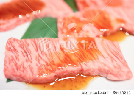 Japanese black beef rose roasted meat Japanese black beef rose roasted meat 86685835