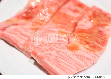 Japanese black beef rose roasted meat Japanese black beef rose roasted meat 86685839
