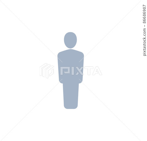 人體輪廓圖標 86686987