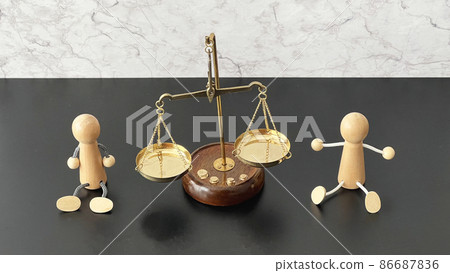 2 dolls and balance_black floor background 2 dolls and balance_black floor background 86687836