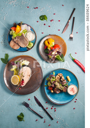 healthy steamed food healthy steamed food 86689624