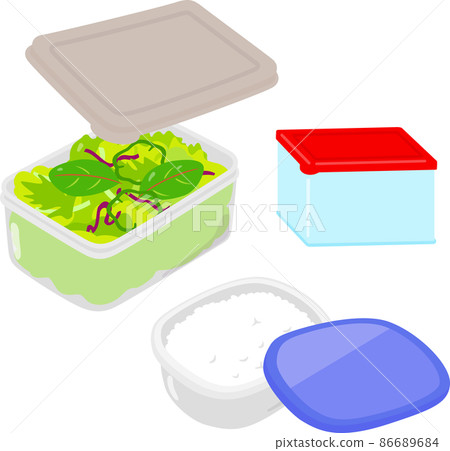Food container with food 86689684