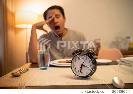 muslim couple having break fast or sahur in the morning muslim couple having break fast or sahur in the morning 86689694