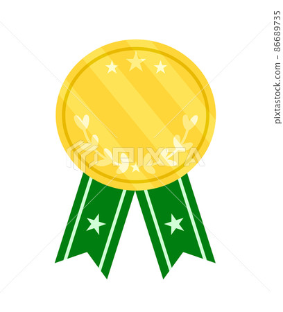 Gold medal (green) 86689735