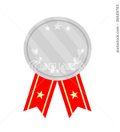 Silver medal (red) 86689765