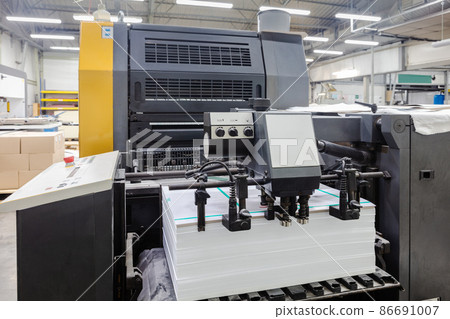 The equipment for a print in modern printing house The equipment for a print in modern printing house 86691007