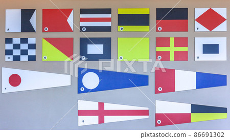 Flags Notifications Yachting Shipping Marine 86691302