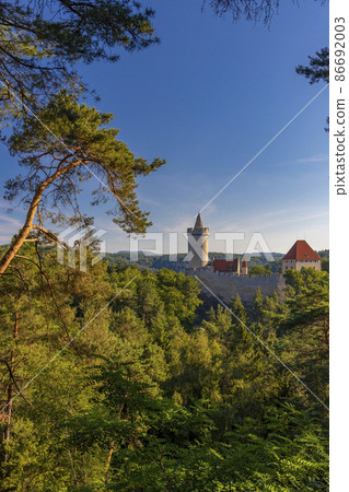 Medieval castle Kokorin in north Bohemia, Czech republic Medieval castle Kokorin in north Bohemia, Czech republic 86692003