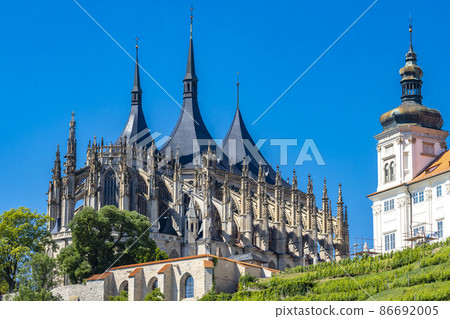 Kutna Hora. St Barbara Cathedral, Unesco site, Czech Republic 86692005