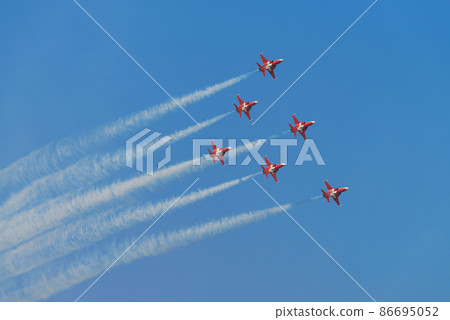 Swiss Air Force Acrobat Team "Patroille Switzerland" Pyramid Formation 86695052