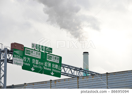 Kinki Expressway road sign 86695094