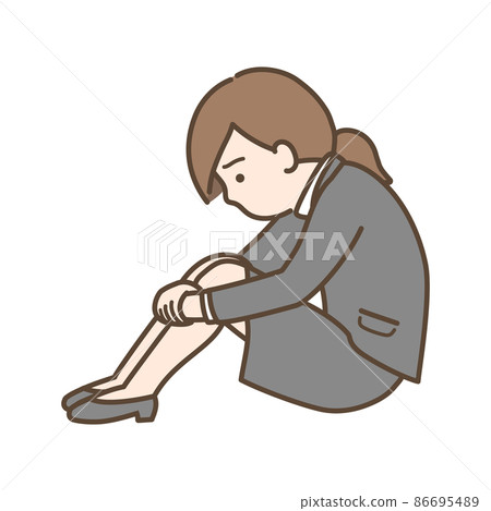 Depressed female 86695489