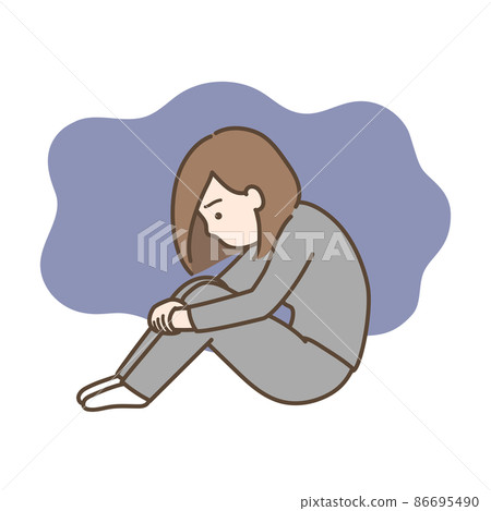 Depressed female 86695490