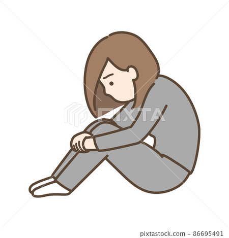 抑鬱的女性 抑鬱的女性 86695491