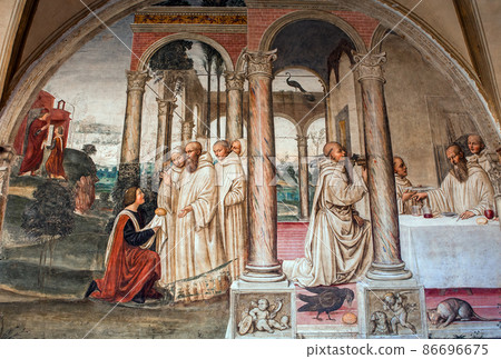 Abbey of Monte Oliveto Maggiore, Tuscany, Italy 86696675