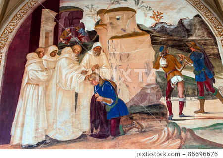Abbey of Monte Oliveto Maggiore, Tuscany, Italy 86696676