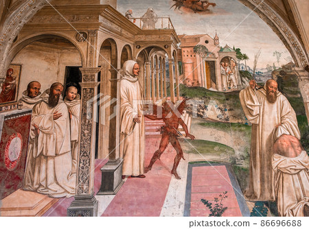 Abbey of Monte Oliveto Maggiore, Tuscany, Italy Abbey of Monte Oliveto Maggiore, Tuscany, Italy 86696688