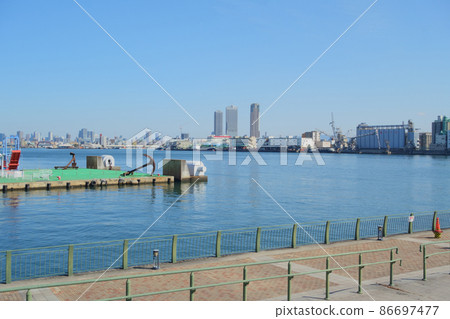 Anji River and pier Anji River and pier 86697477