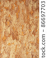 Texture of cork material in beige shades with Copy space. Abstract background. 86697703