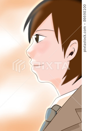 一個女孩的個人資料插圖 (4) 一個女孩的個人資料插圖 (4) 86698100