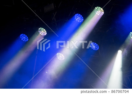 Blue stage lights 86700704
