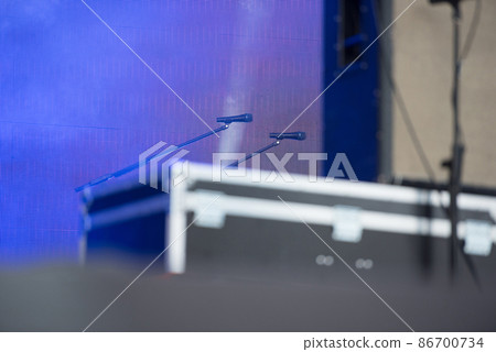 Microphone on the stage 86700734