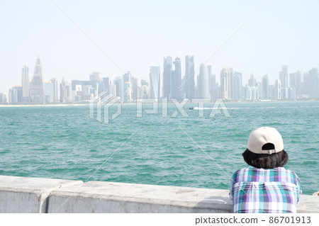 A distant view of Qatar A distant view of Qatar 86701913