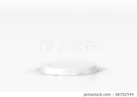 Abstract background, water drop podium space 86702544
