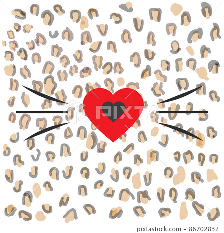 Cat nose isolated on colourfull background. Vector flat Cat nose isolated on colourfull background. Vector flat 86702832