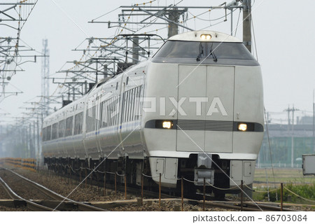 Hokuriku Main Line Mikawa-Kaga Kasama JR West 683 series T36 + T23 formation (Kanazawa) Thunderbird Hokuriku Main Line Mikawa-Kaga Kasama JR West 683 series T36 + T23 formation (Kanazawa) Thunderbird 86703084
