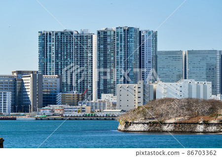 東京灣灣區品川海岸風景 東京灣灣區品川海岸風景 86703362