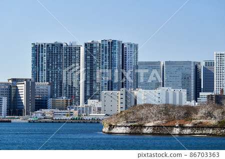 Tokyo Bay bay area coastal scenery 86703363