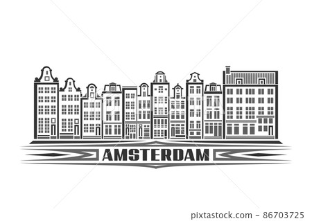 Vector illustration of Amsterdam 86703725