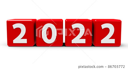 Red cubes 2022 #2 86703772