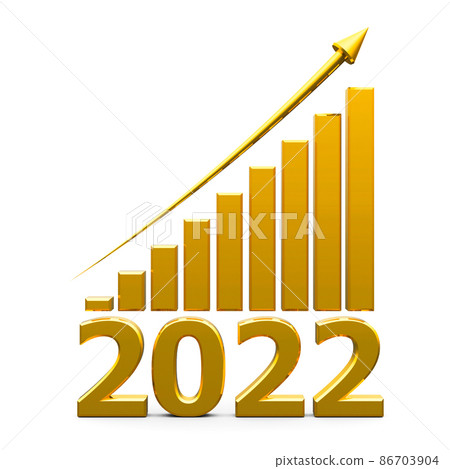 Business graph up with 2022 Business graph up with 2022 86703904