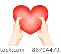 一隻手捧著一顆心 86704479