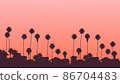 Beautiful sunset somewhere on the west coast of the USA 86704483