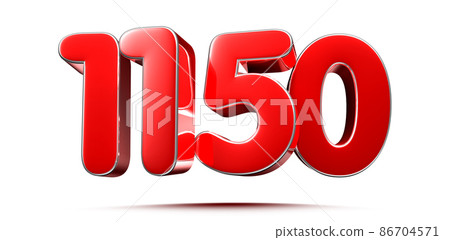 number 1150 red. 86704571