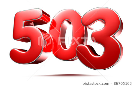 number 503 red. 86705163