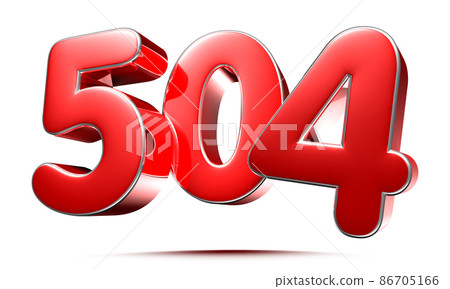 number 504 red. 86705166