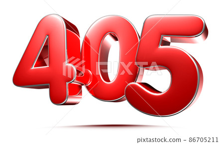 number 405 red. number 405 red. 86705211