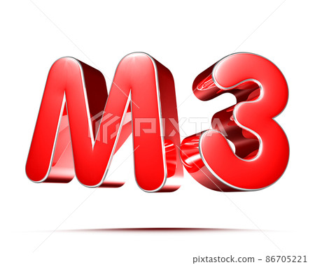 M3 red 3D. 86705221
