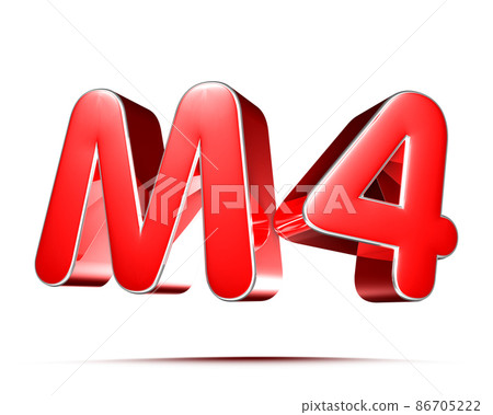 M4 red 3D. M4 red 3D. 86705222
