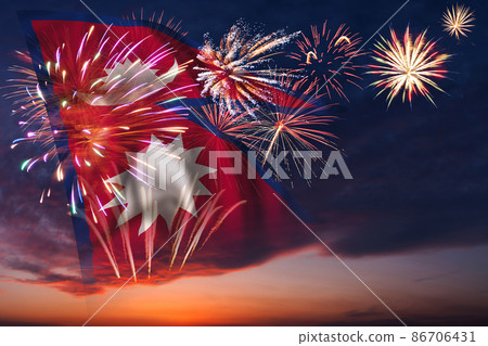 Flag of Nepal for Independence day Flag of Nepal for Independence day 86706431