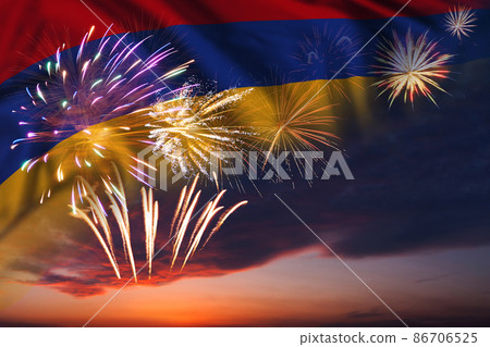 Flag of Armenia for Independence day Flag of Armenia for Independence day 86706525