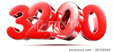 number 3200 red. number 3200 red. 86706600