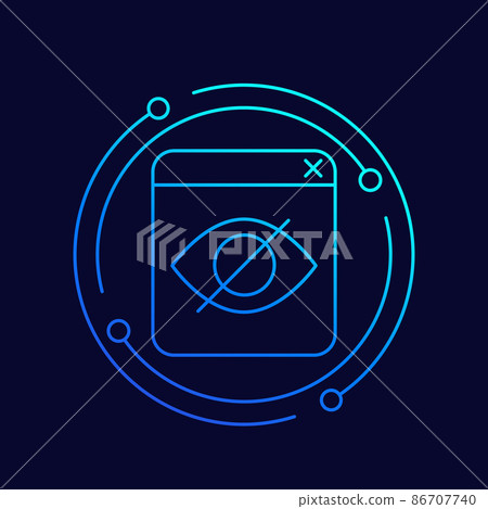 hidden content line icon for web hidden content line icon for web 86707740