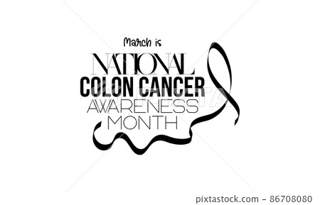 National Colon Cancer Awareness Month. Health awareness concept vector template for banner, card, poster, background. 86708080