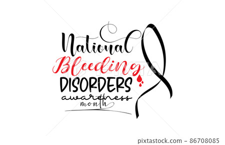 National Bleeding Disorders awareness month. Health awareness concept vector template for banner, card, poster, background. National Bleeding Disorders awareness month. Health awareness concept vector template for banner, card, poster, background. 86708085